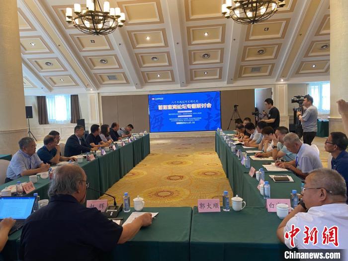 首屆查海論壇專題研討會現(xiàn)場?！∶狭钭?攝
