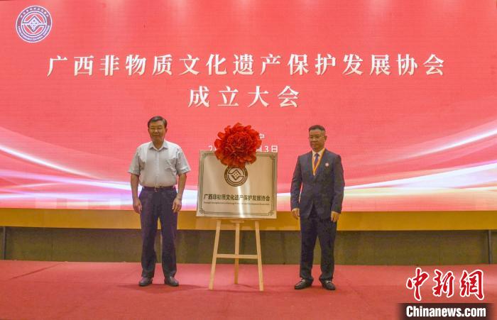 廣西非物質(zhì)文化遺產(chǎn)保護(hù)發(fā)展協(xié)會(huì)揭牌成立